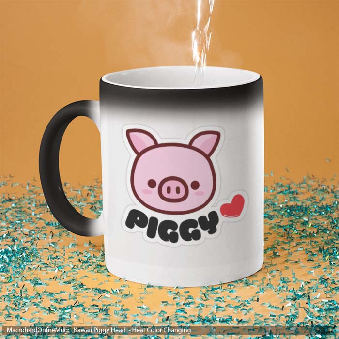 Mug Magic Kawaii Piggy Head