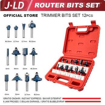 Mata Router set Mata Profil Mata Trimmer Set Router Bit Set 12pc JLD