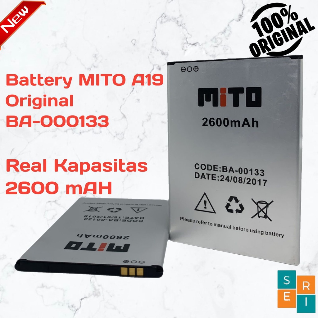 Jual Baterai Batre Batrai Battery Mito A Ba Asli Ori Original Cabutan New Baru Shopee