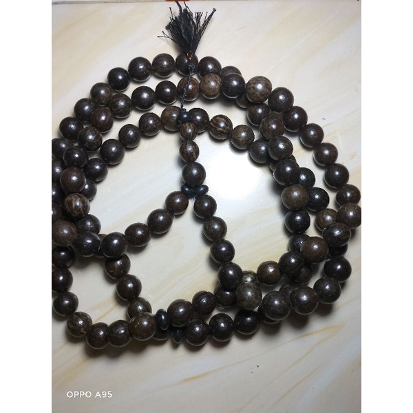 tasbih 99 biji pocok buah gebang warna coklat