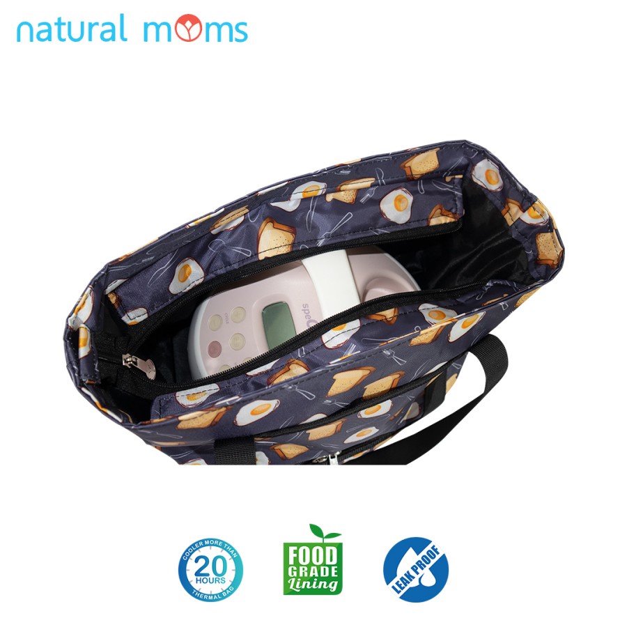 NATURAL MOMS COOLER BAG TOTE BAG EGG