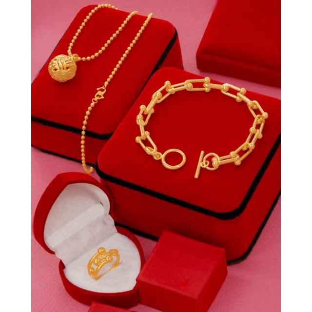 perhiasan gelang mas Bangkok lapis emas 24k/99% mirip emas asli
