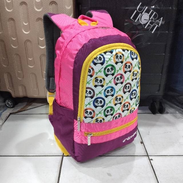 Tas ransel sekolah perempuan karakter panda 2305