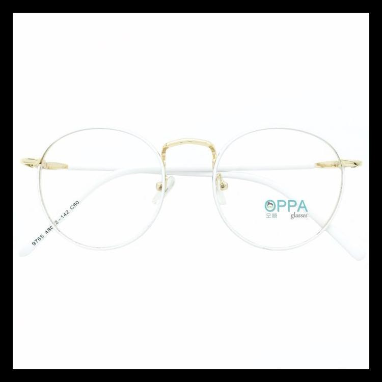 Frame Kacamata Korea Pria Wanita Oppa Op02 Fwhgd Putih Bulat Fashion