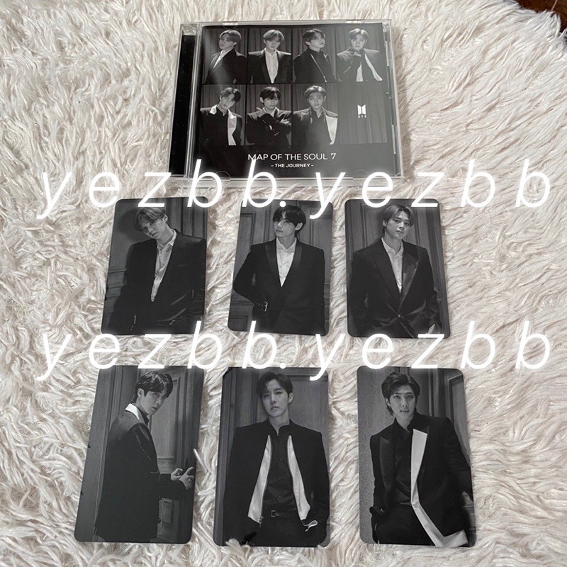 [READY STOCK] PC photocard MOTS journey japan FC fanclub ver monochrome mono BTS rare tae jimin