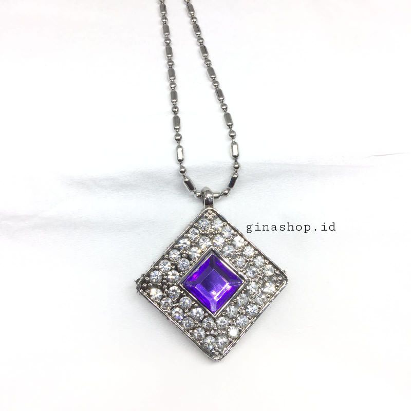 COD✅KALUNG QUANTUM PENDANT TERBARU PERMATA UNGU Kalung Kesehatan Terapi Asli - Quantum pendant asli - kalung kesehatan bio energi - kalung kesehatan liontin kotak permata ungu