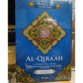 Al Quran Lansia Jumbo Rasm Utsmani 18 Baris AL QIRAAH A3 Besar 42x30