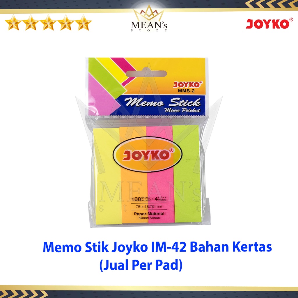 

Memo Stick Joyko MMS-2 Kertas / Sticky Note Joyko MMS 2/ Memo Kertas