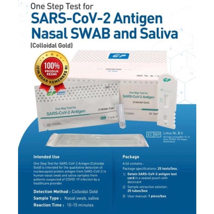 GP Getein Alat Test Antigen Metode Nasal dan Saliva AKL