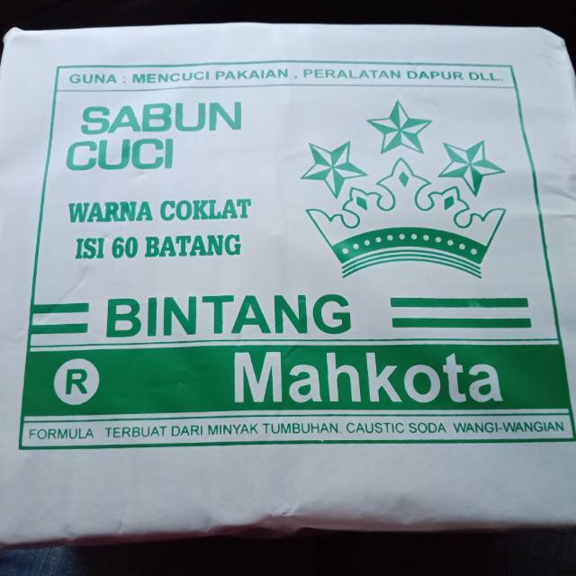 Sabun Isi 60 Batang Bintang Mahkota - Sabun Cuci Ajaib
