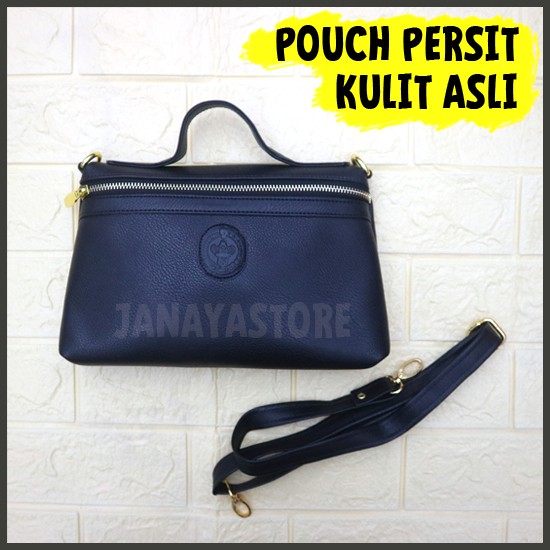 Tas Pouch Persit Kulit Asli Tas Pouch Persit Embos Tas Pouch Persit Bordir