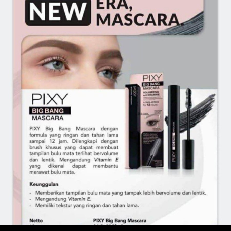 ★ BB ★  Pixy Big Bang Mascara -  Tahan Hingga 12 Jam