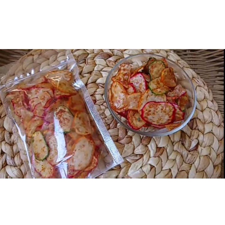 

Kerupuk Seblak Pedas Daun Jeruk Netto 100 Grm