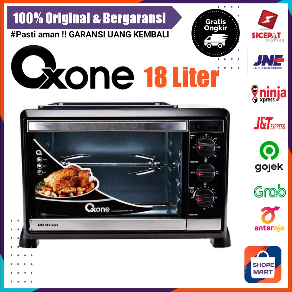 OPEN LISTRIK MURAH LOW WATT OVEN ELEKTRIK OXONE PEMANGGANG KUE DAGING AYAM OVEN LISTRIK BESAR 18 L