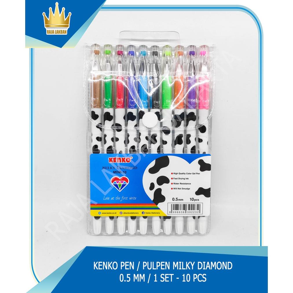 

Kenko Pulpen / Pen Gel Pen Milky Diamond 0.5 Mm - 10 Pcs