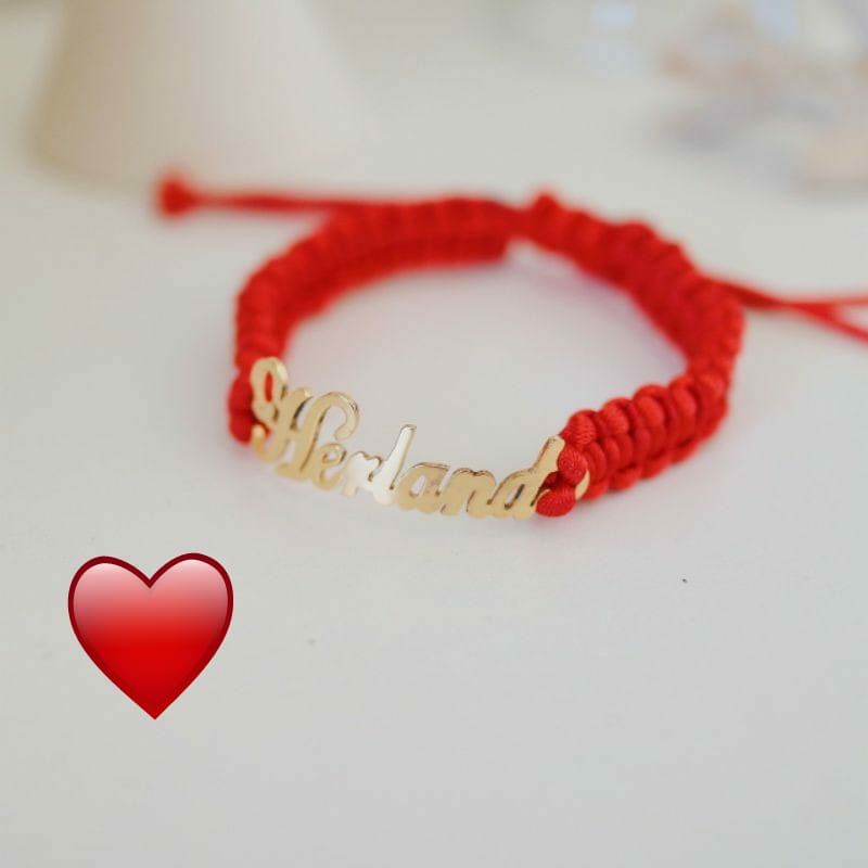 Gelang Ukir Nama Tali Serut  Polos