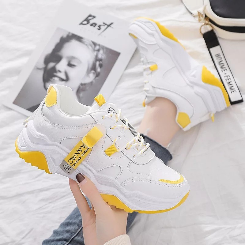 TOKODISNA - SEPATU SNEAKERS WANITA KOREA WANWOO POLOS-3