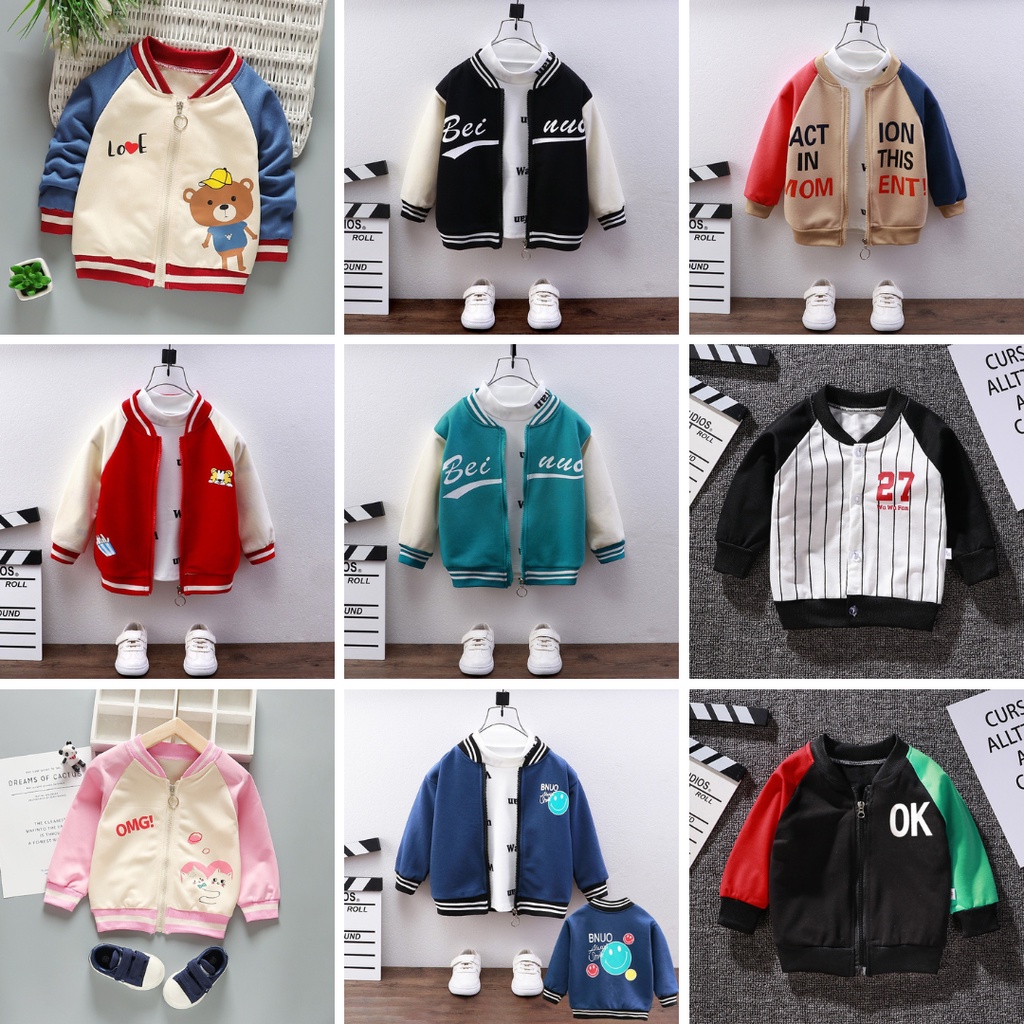 BOBOHO - JAKET ANAK LAKI LAKI / JAKET ANAK PEREMPUAN / JAKET UNISEX / JAKET BAYI / HOODIE ANAK IMPORT