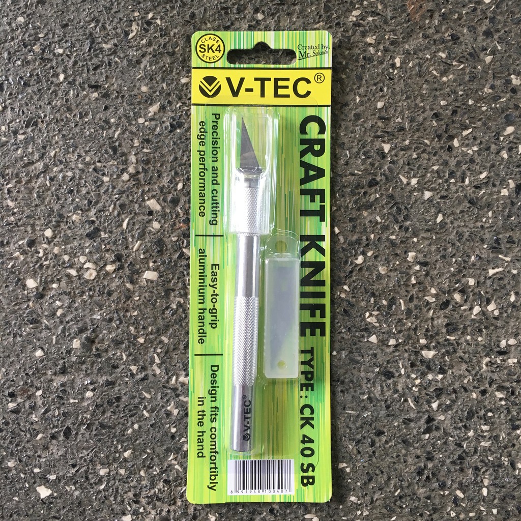 

V-TEC CRAFT KNIFE TYPE CK 40 SB / PISAU KRIYA / CUTTER / SILET