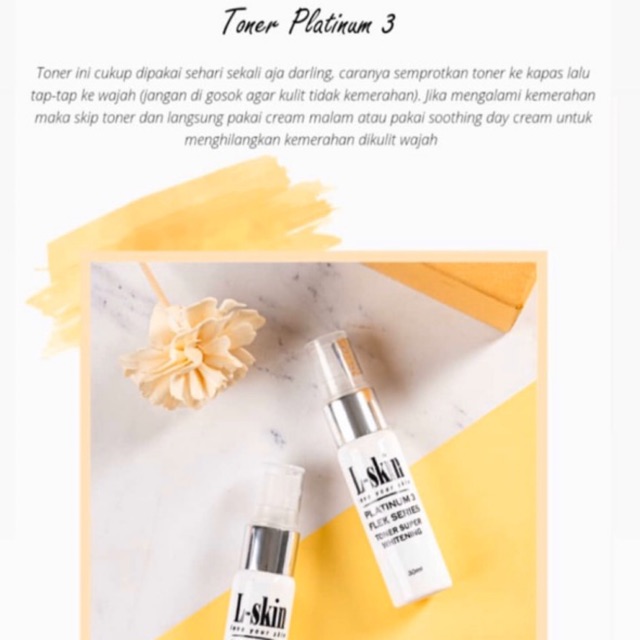 LSKIN TONER PLATINUM 3 L SKIN L-SKIN