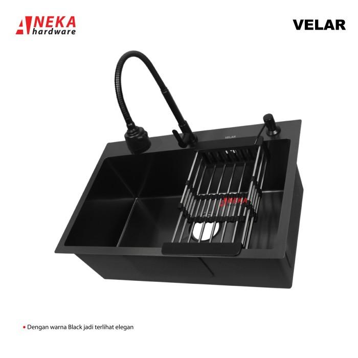 Dish | Kitchen Sink Black 6845 Velar Stainless Steel 304