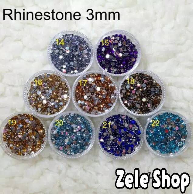 Rhinestone Blink / Gemstone Blink ukuran 3mmx