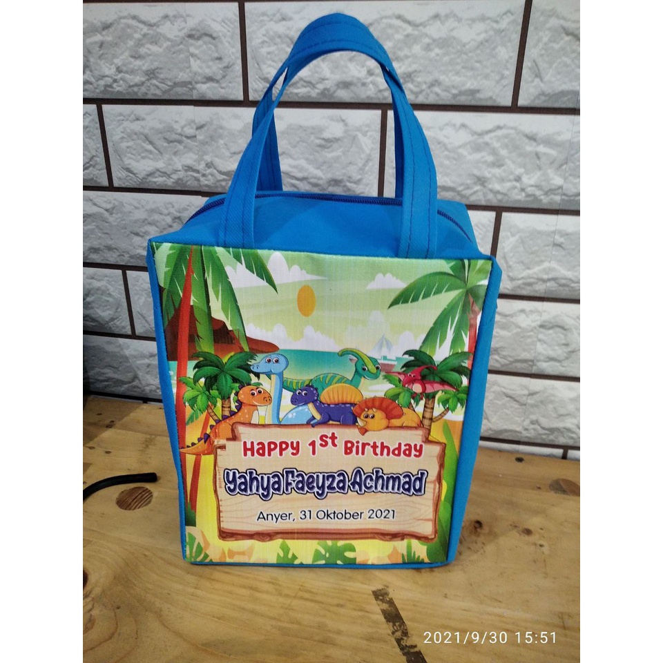 Tas souvenir ulang tahun resleting kartun-4