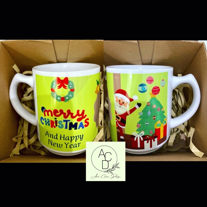 kado natal , mug natal , hampers natal , mug costum