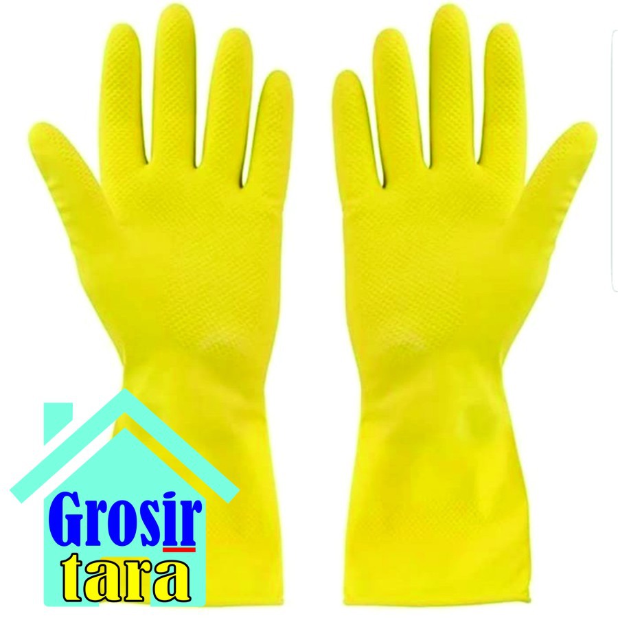 Sarung Tangan Karet Latex Gloves Grip Dot Handscoon Serbaguna