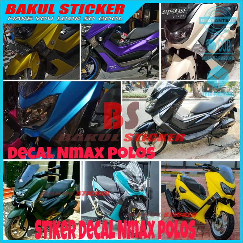 DECAL NMAX POLOS FULL BODY KILAP Stiker Cutting Decal Nmax Full Body  Decal NMAX Full Body