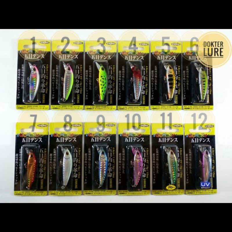 LURE Minnow STORM GOMOKU DENSE 6gr 4.8cm Sinking UL Ultralight