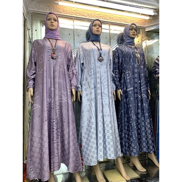 Ready Jumbo Ld 135 /5L) Gamis Maxmara Lux | Gamis Maxmara Lux Premium |Tali Pinggang |Busui