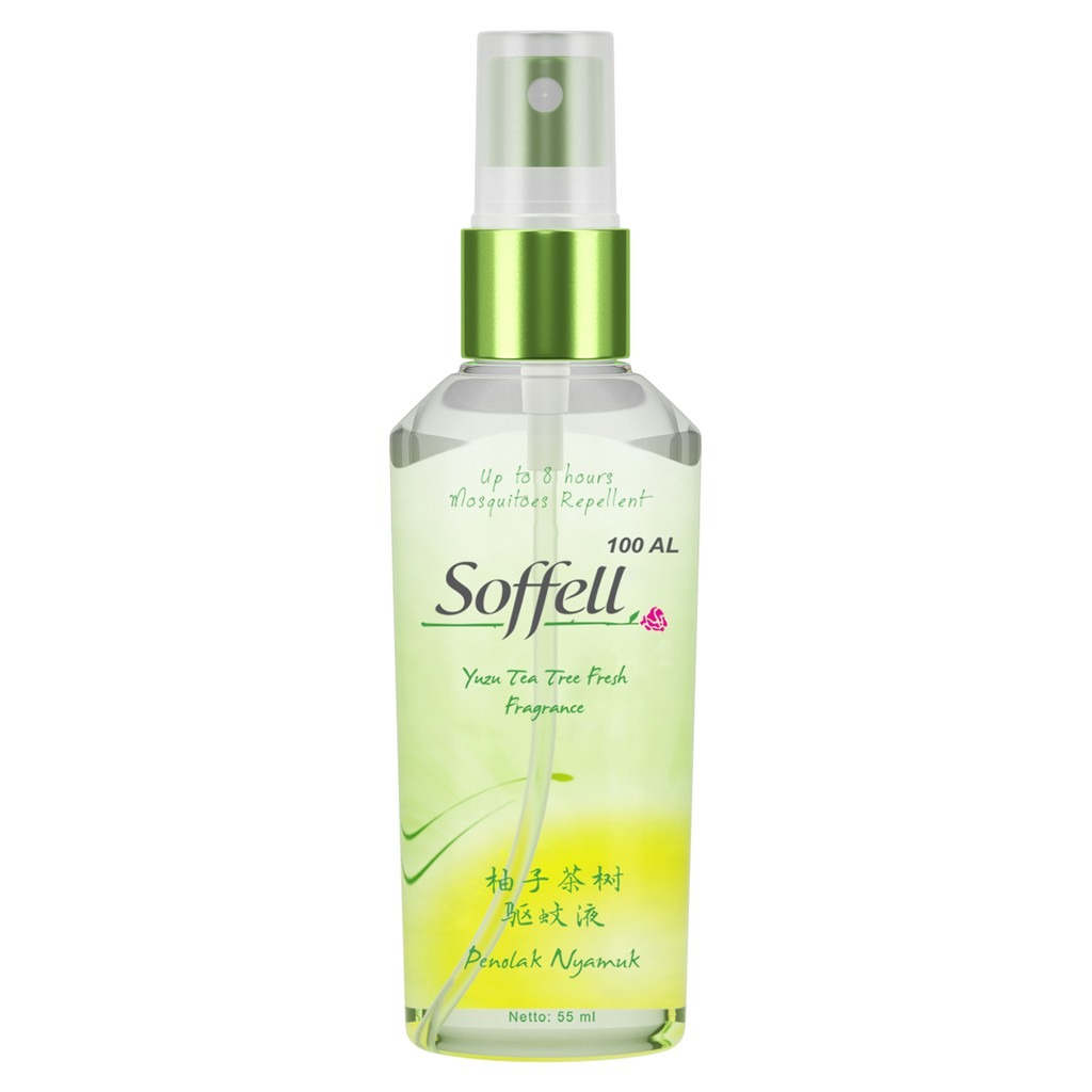 Soffel Yuzu Tea Tree Fresh Fragrance Botol Spray 55Ml