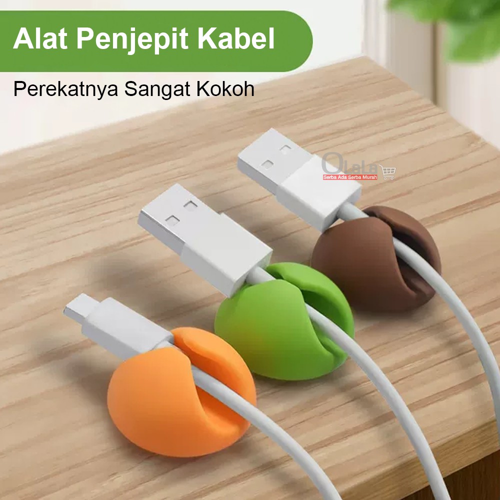 MINI CABLE HOLDER / KLIP PENJEPIT KABEL 6 PCS OLL-1238