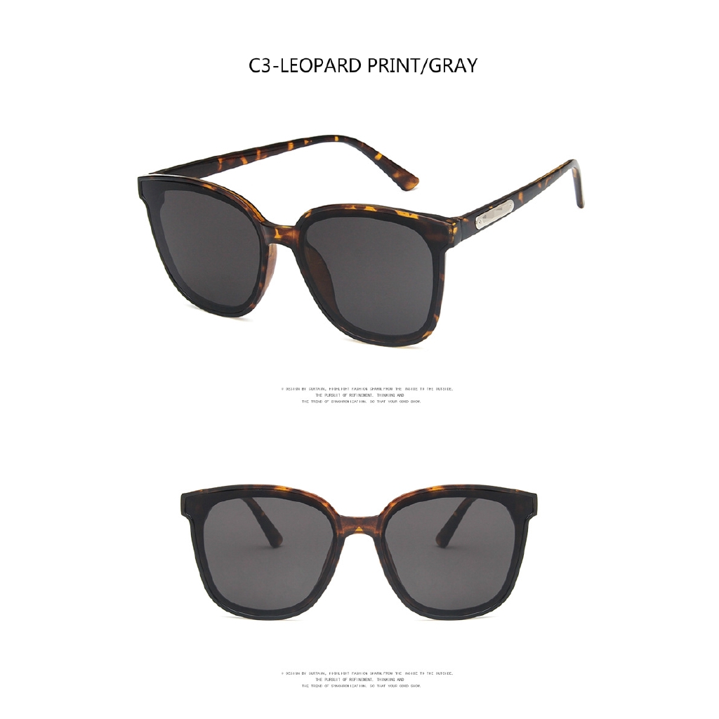 Fashion trend big frame Korean version of ins street shooting men and women sunglasses