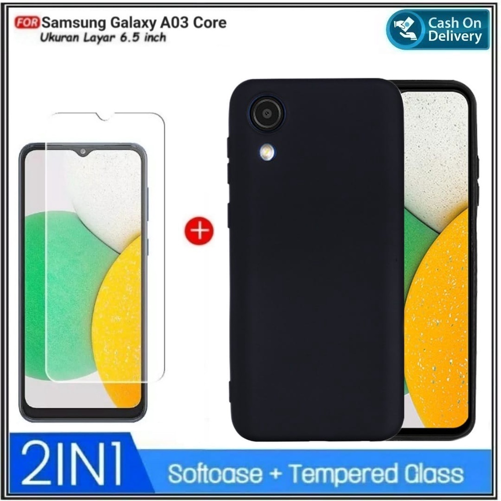 Promo Di AlvaCaseAcc 2IN1 Case Samsung A03 2022 Samsung A03 Core NEW Soft Case Premium Casing Cover 