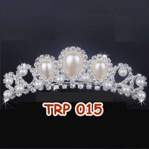 [SIAP KIRIM] AKSESORIS WEDDING TIARA SIRKAM RAMBUT PESTA PERNIKAHAN TRP015