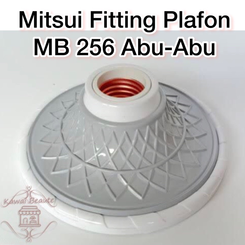 Fitting Lampu Plafon Warna MB 256 Mitsui - Abu-abu