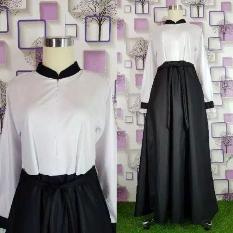 SERAGAM PNS HITAM PUTIH TOYOBO -GAMIS HITAM PUTIH- GAMIS FORMAL KERJA