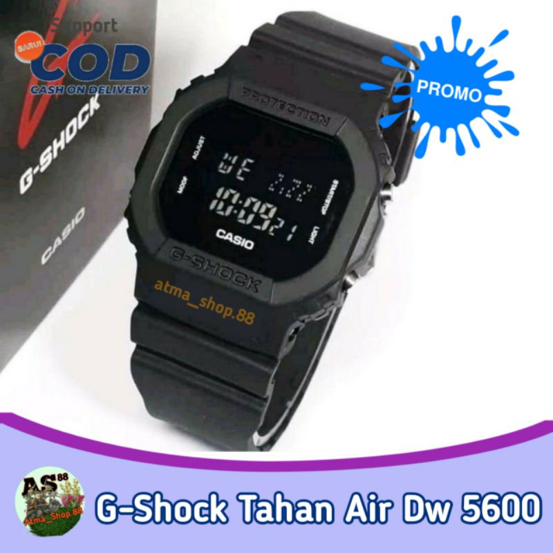 Jam Tangan Wanita Pria Led Digital Gshock Casio dw5600 Anti Air Untuk Anak Laki Perempuan Dewasa Keren Terlaris Promo Murah Grosir Cod