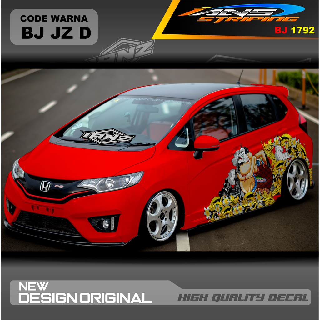 STICKER MOBIL HONDA JAZZ MOBIL AGYA AYLA AVANZA DLL / STIKER VARIASI MOBIL / DECAL STIKER MOBIL