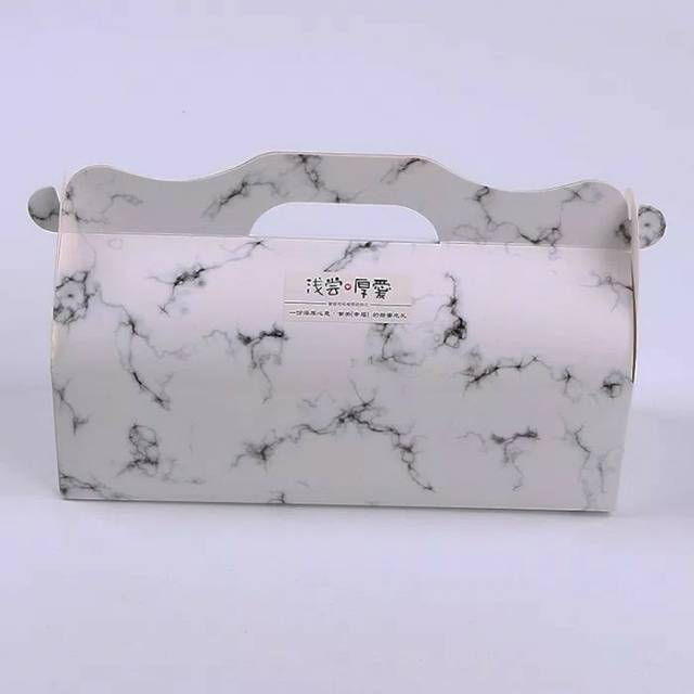 Kotak bolu gulung/ cupcake , lapis motif marble