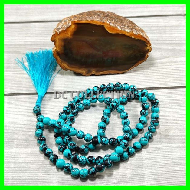 Tasbih Natural Batu Alam Pirus Turquoise Original