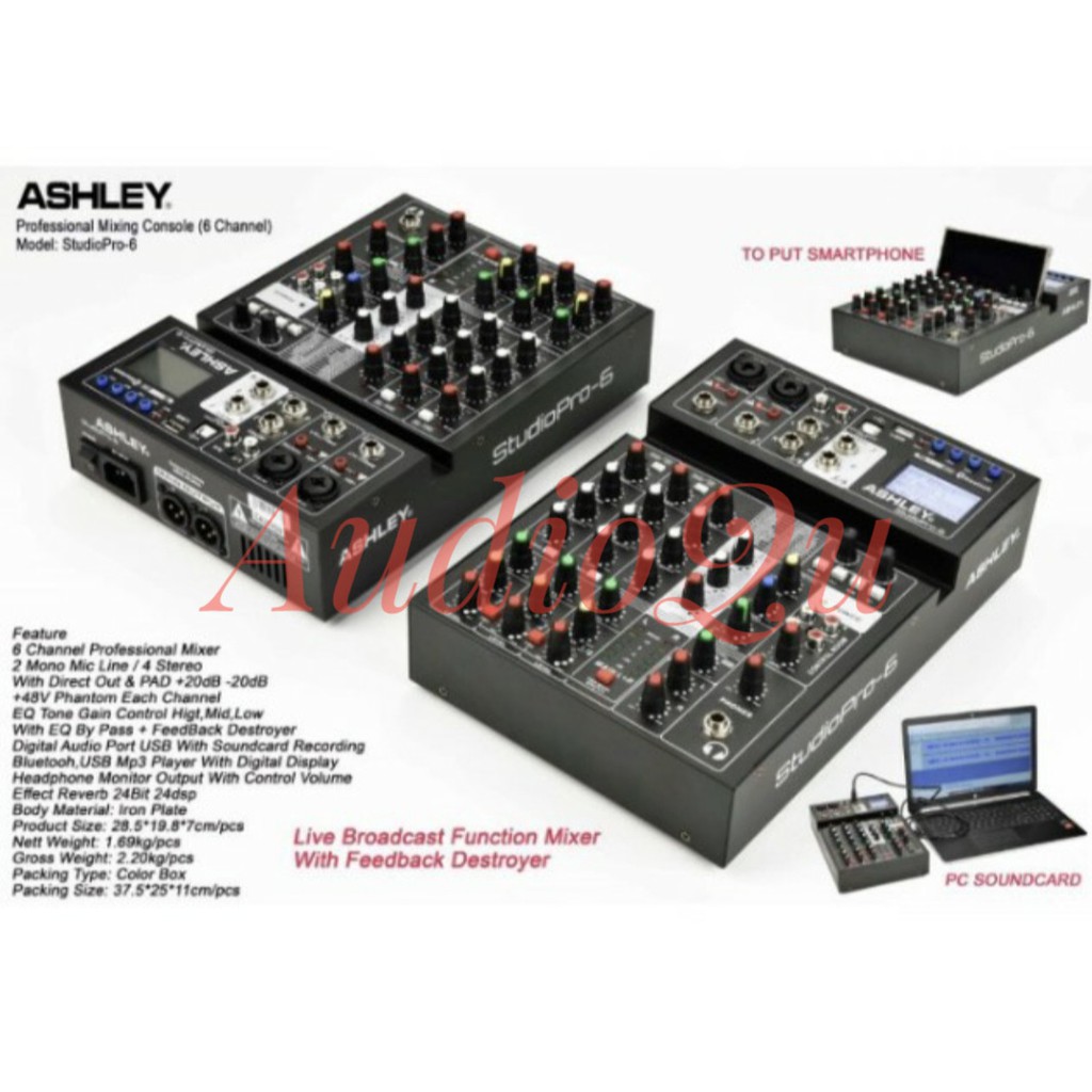 Mixer Ashley Studio Pro 6/ Studio Pro6 Original