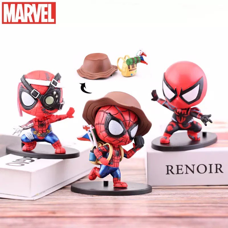 Figure Cosbaby Spiderman Traveller, Figure Baby spiderman, Mainan spiderman, Figure Spiderman Chibi,