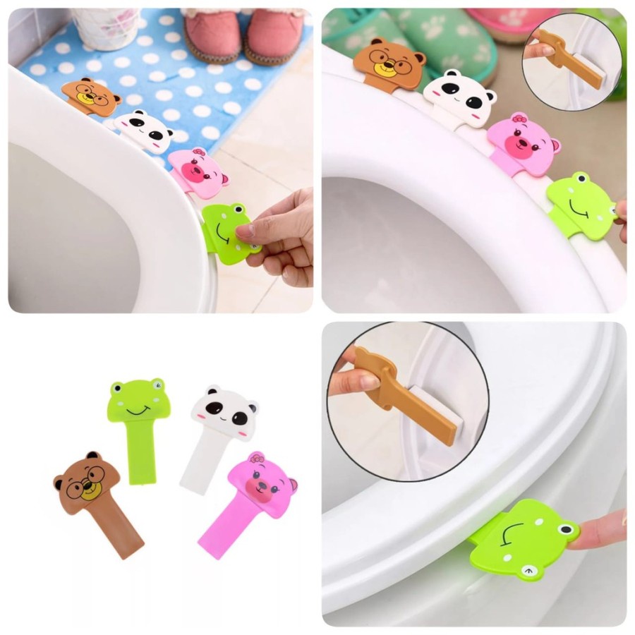 Pegangan Dudukan Kloset Kartun - Holder Closet Cartoon WC Toilet