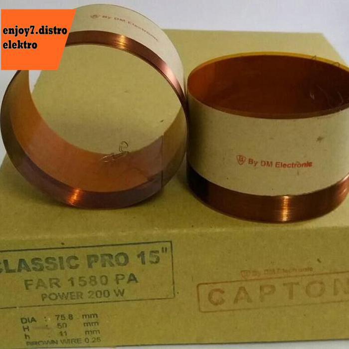 Spul Spool Voice Coil Speaker 15 Inch Acr Classic Pro.Far 1580 Pa Bishele88 Segera Beli(2)