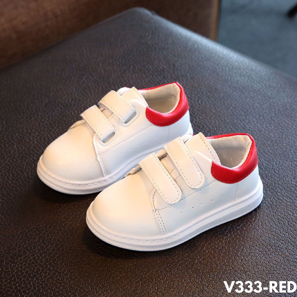 SEPATU SNEAKERS ANAK MINIMALIS PERGI BERMAIN DI PLAYGROUP BAHAN PU QUALITY IMPORT V333