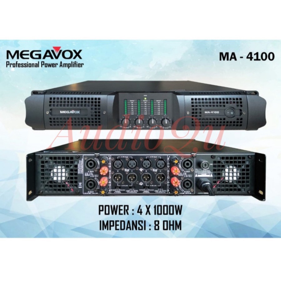 POWER AMPLIFIER MEGAVOX MA4100 MEGAVOX MA 4100 ORIGINAL