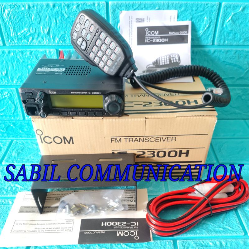 RADIO RIG ICOM 2300H VHF ORIGINAL / RADIO BASE RADIO RIG ICOM IC 2300 IC 2300H VHF ORI GARANSINRESMI